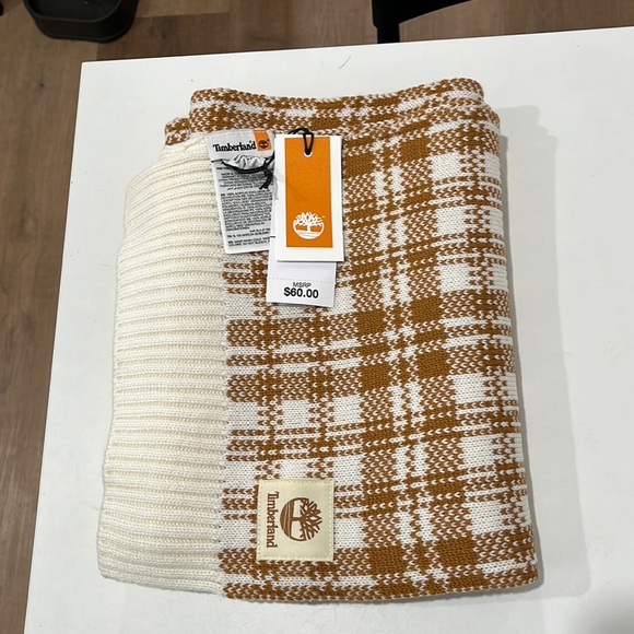 NWT Timberland Plaid Woven Scarf - Picture 1 of 4